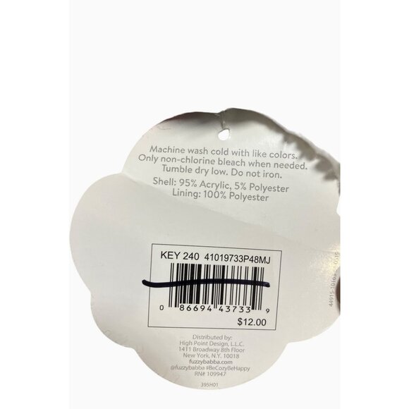 Fuzzy Babba Womens Unicorn Sherpa Lined Slipper Socks Size 9-11 - Picture 6 of 8